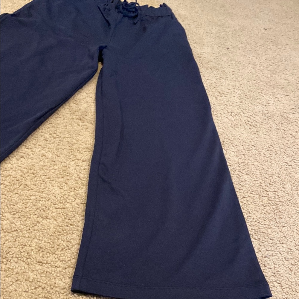 Express Blue Flare Pants with Dramatic Silhouette - Picture 7 of 10